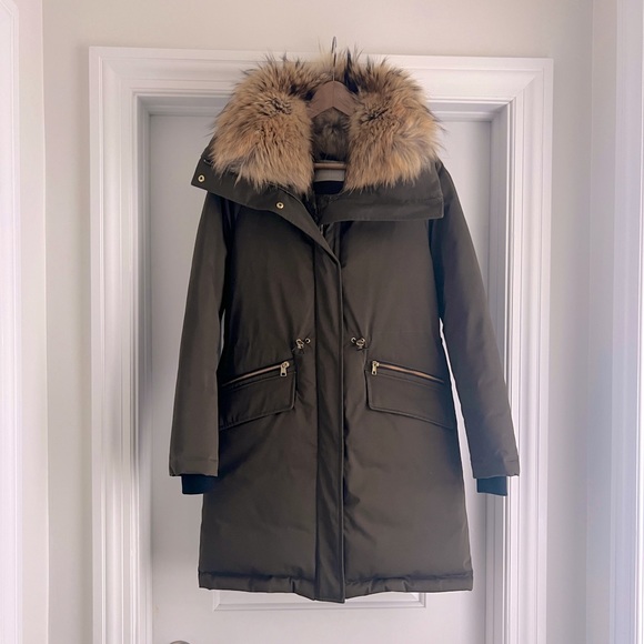 Soia & Kyo JOLEEN-R Mid-Length DOWN COAT - RACOON FUR - Picture 4 of 16